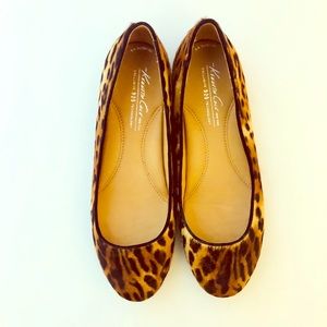 Kenneth Cole Calf Hair Leopard Flats